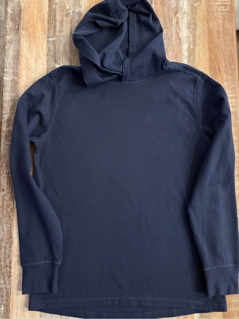 REI Co-op Cooperative Navy Blue‎ Thermal Hoodie Pullover Men’s Large